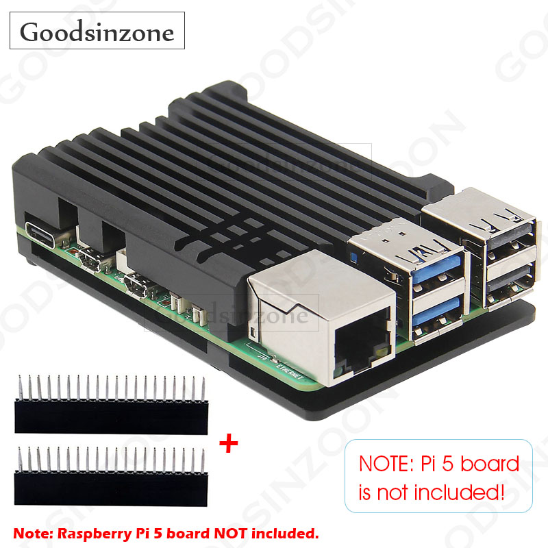 Pi 5 Case - حافظة Raspberry Pi 5 من الألومنيوم