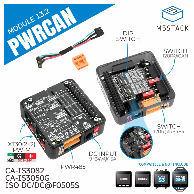 Pi Camera Module - وحدة M5Stack الرسمية PWRCAN 13.2 مع