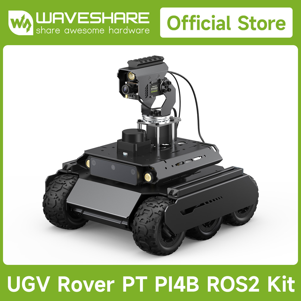 Raspberry Pi 5 - Waveshare Rover ROS 2 مفتوح المصدر
