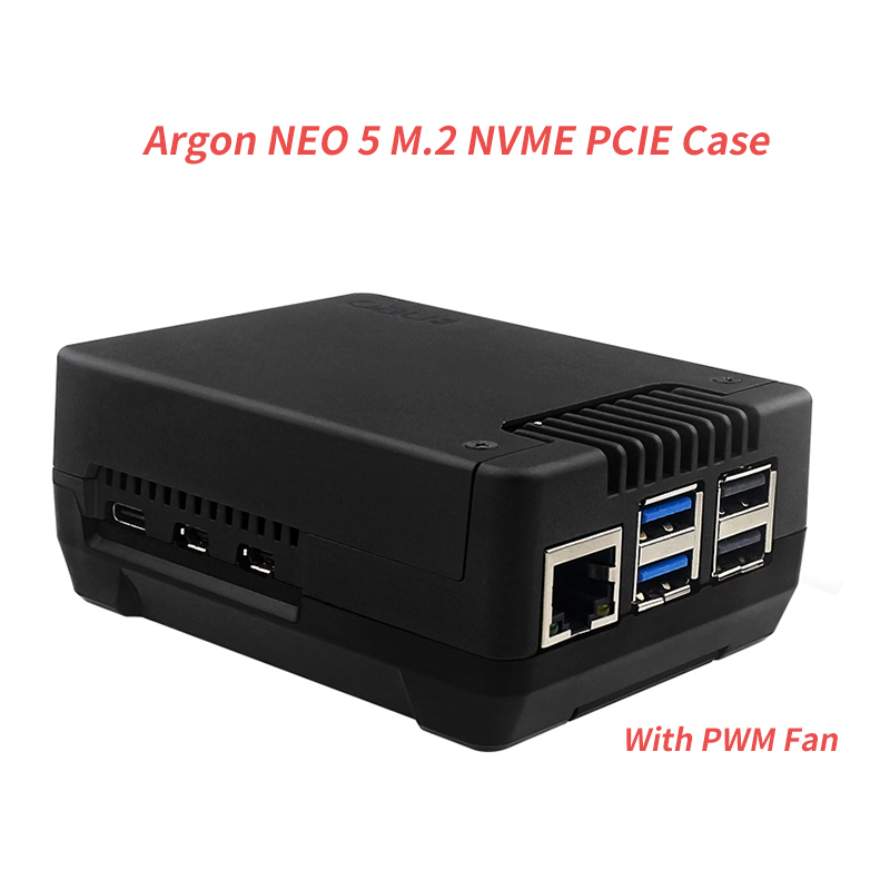 حافظة Argon NEO 5 M.2 NVME PCI - مراجعة Pi 5 Case وسعره