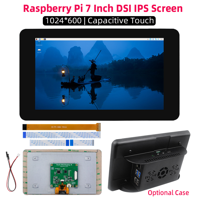 شاشة Raspberry Pi 7 بوصة DSI 1 - مراجعة Pi 5 Case وسعره