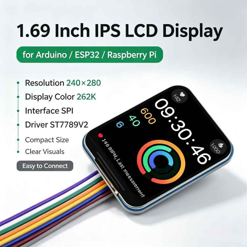 وحدة شاشة LCD IPS مقاس 1.69 بو - مراجعة Pi Zero وسعره